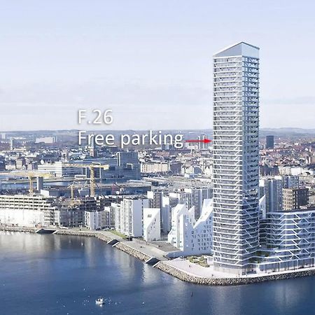 26-Etage Lejlighed Med Utrolig Havudsigt オールフス エクステリア 写真